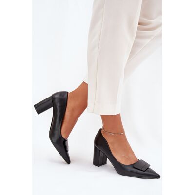 SWEET SHOES Dámské lodičky na klínku 55-A36 černé - Givana 38 SWEET SHOES Dámské lodičky na klínku 55-A36 černé - Givana 38