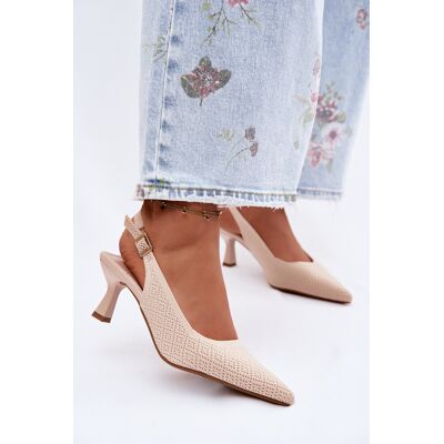 SWEET SHOES Textilní sandály 20-390 Delessa béžové - Bestelle 38 SWEET SHOES Textilní sandály 20-390 Delessa béžové - Bestelle 38