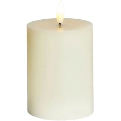 SIRIUS LED svíčka na baterie vosková Sille Ivory, Ø 7,5 × 10 cm, bílá, 2× AA SIRIUS LED svíčka na baterie vosková Sille Ivory, Ø 7,5 × 10 cm, bílá, 2× AA