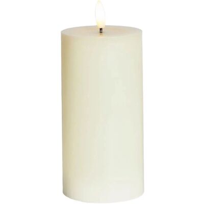 SIRIUS LED svíčka na baterie vosková Sille Ivory, Ø 7,5 × 15 cm, bílá, 2× AA SIRIUS LED svíčka na baterie vosková Sille Ivory, Ø 7,5 × 15 cm, bílá, 2× AA