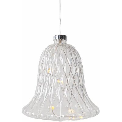 SIRIUS LED skleněný zvonek, čirý, Ø 9 × 10 cm, 5 diod, IP20 interiér, 1× AAA SIRIUS LED skleněný zvonek, čirý, Ø 9 × 10 cm, 5 diod, IP20 interiér, 1× AAA