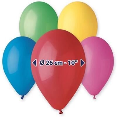 Gemar Balloons Balonky mix barev – 26 cm/10", 100 ks Gemar Balloons Balonky mix barev – 26 cm/10", 100 ks