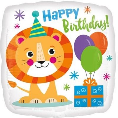 Anagram Foliový balonek Lev Happy Birthday 43 cm Anagram Foliový balonek Lev Happy Birthday 43 cm
