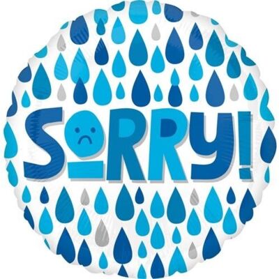 Anagram Foliový balonek kapky - Sorry 43 cm Anagram Foliový balonek kapky - Sorry 43 cm