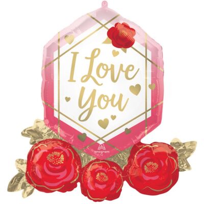 Anagram Foliový balonek drahokam - I love you 76 x 71 cm Anagram Foliový balonek drahokam - I love you 76 x 71 cm