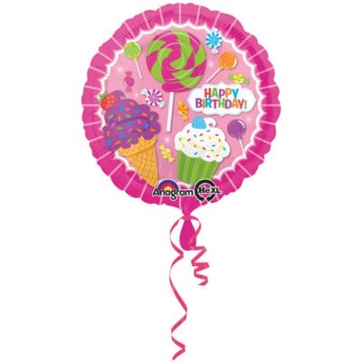 Anagram Foliový balonek Sweet candy - Happy Birthday 43 cm Anagram Foliový balonek Sweet candy - Happy Birthday 43 cm