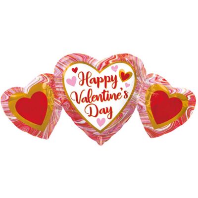 Anagram Foliový balonek srdíčka - Happy Valentýn 86 cm Anagram Foliový balonek srdíčka - Happy Valentýn 86 cm