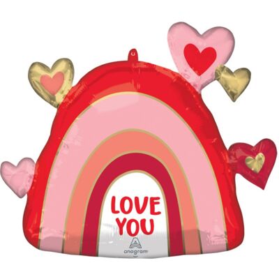 Anagram Foliový balonek červená duha - Love 66 cm Anagram Foliový balonek červená duha - Love 66 cm