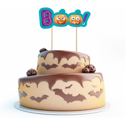 Godan Dekorace na dort Halloween - Trick or Treat - Boo Godan Dekorace na dort Halloween - Trick or Treat - Boo