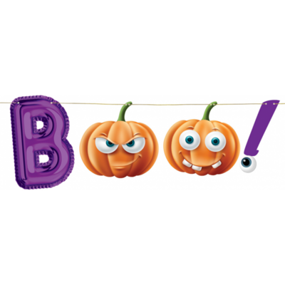 Godan Papírová girlanda Halloween - Trick or treat - Boo 150 cm Godan Papírová girlanda Halloween - Trick or treat - Boo 150 cm