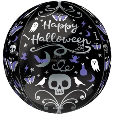 Anagram Foliový balonek koule Orbz Happy Halloween 40 cm Anagram Foliový balonek koule Orbz Happy Halloween 40 cm