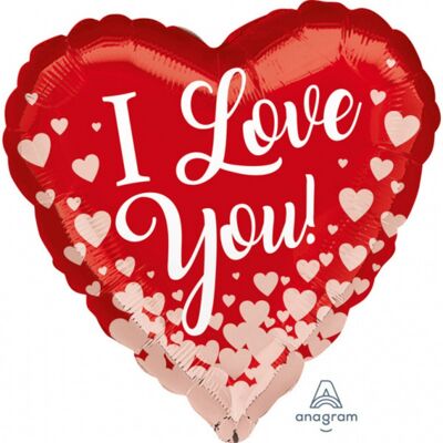 Anagram Foliový balonek srdce červené - I love you - 43 cm Anagram Foliový balonek srdce červené - I love you - 43 cm