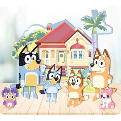 Bluey Žert - Sada Dekorací pro Párty Bluey Žert - Sada Dekorací pro Párty