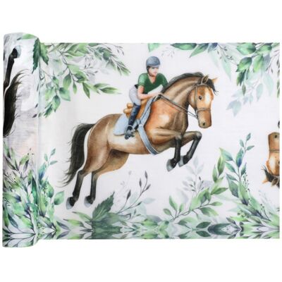 Santex Stolová šerpa - závodní koně 30 cm x 5 m Santex Stolová šerpa - závodní koně 30 cm x 5 m