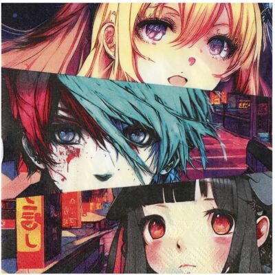 Santex Ubrousky Manga – 33 × 33 cm, 20 ks Santex Ubrousky Manga – 33 × 33 cm, 20 ks