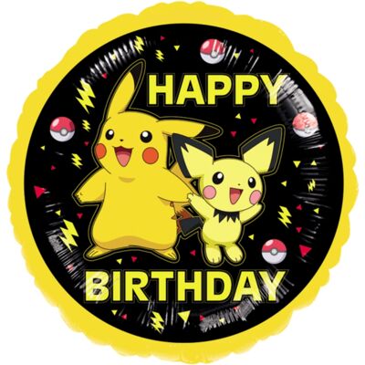 Anagram Foliový balonek Happy Birthday - Pokemon Pikachu 2024, 43 cm Anagram Foliový balonek Happy Birthday - Pokemon Pikachu 2024, 43 cm