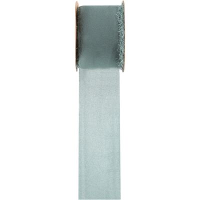 Santex Organzová stuha - Eukalyptová 4 cm Santex Organzová stuha - Eukalyptová 4 cm