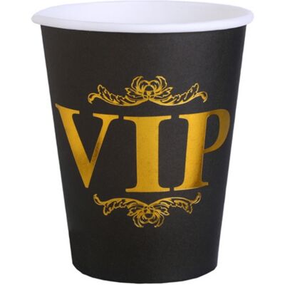 Santex Papírové party kelímky - VIP 270 ml, 10 ks Santex Papírové party kelímky - VIP 270 ml, 10 ks