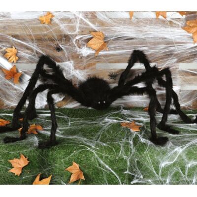 Fiestas Guirca Halloweenská dekorace - obří pavouk černý 150 cm Fiestas Guirca Halloweenská dekorace - obří pavouk černý 150 cm