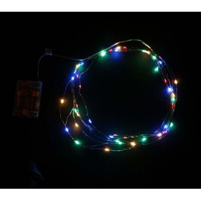 Fiestas Guirca Svítící řetěz na baterie 50 LED barevná 5 m Fiestas Guirca Svítící řetěz na baterie 50 LED barevná 5 m