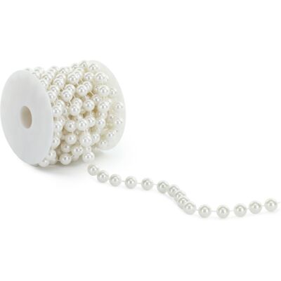 Party Deco Šňůra perel, 12 mm x 5 m Party Deco Šňůra perel, 12 mm x 5 m