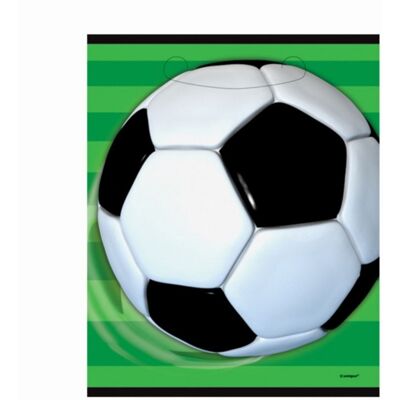 Unique Dárkové tašky Fotbal 3D 22 x 18 cm – 8 ks Unique Dárkové tašky Fotbal 3D 22 x 18 cm – 8 ks