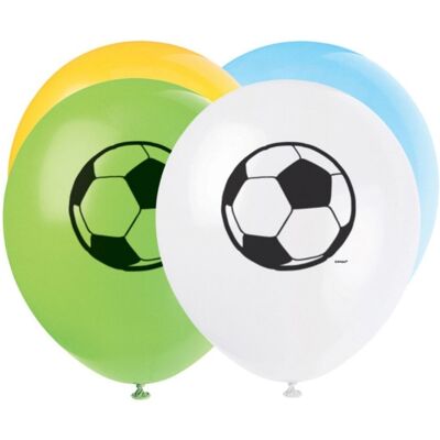 Unique Latexové balonky 3D Fotbal 30 cm - 8 ks Unique Latexové balonky 3D Fotbal 30 cm - 8 ks