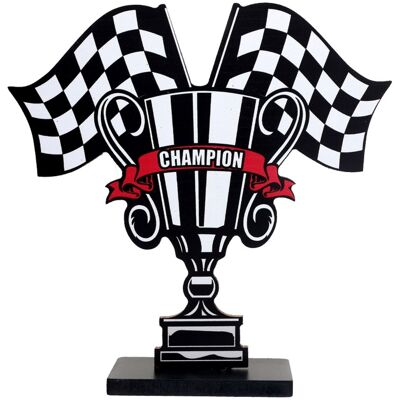 Santex Dekorace Champion – Formule 1, dřevěný stojánek 20 cm Santex Dekorace Champion – Formule 1, dřevěný stojánek 20 cm