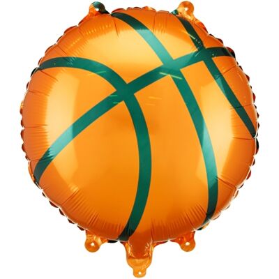 Party Deco Fóliový balonek basketbalový míč – 45 cm/18" Party Deco Fóliový balonek basketbalový míč – 45 cm/18"