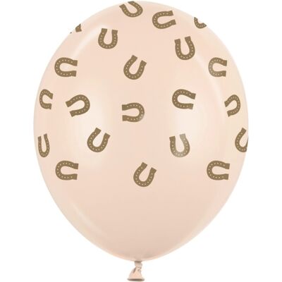 Party Deco Balonky s potiskem podkova - 30 cm, 6 ks Party Deco Balonky s potiskem podkova - 30 cm, 6 ks