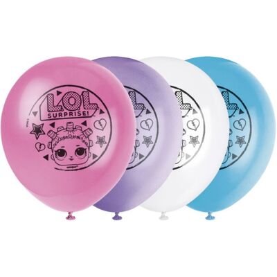 Unique Balonky LOL Surprise – 30 cm, mix barev, 8 ks Unique Balonky LOL Surprise – 30 cm, mix barev, 8 ks