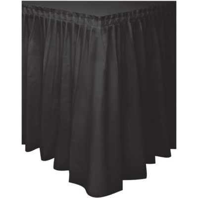 Unique Plastová stolová sukně černá – 74 × 426 cm Unique Plastová stolová sukně černá – 74 × 426 cm