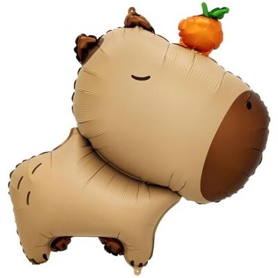 Godan Fóliový balonek Kapybara s pomerančem – 47 × 64 cm Godan Fóliový balonek Kapybara s pomerančem – 47 × 64 cm