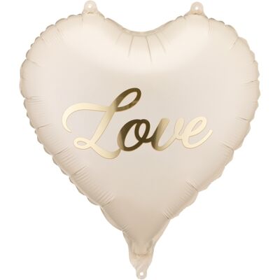 Party Deco Fóliový balonek srdce Love – 45 cm Party Deco Fóliový balonek srdce Love – 45 cm