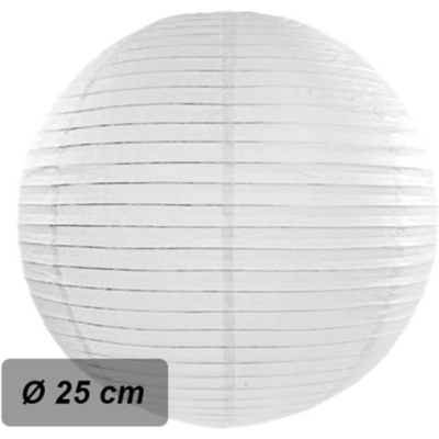Party Deco Lampion kulatý 25 cm bílý Party Deco Lampion kulatý 25 cm bílý