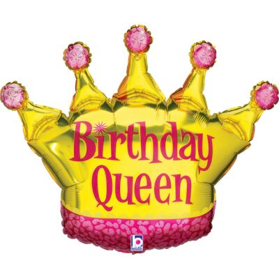 Grabo Balloons Fóliový balonek koruna Birthday Queen – 75 x 58 cm Grabo Balloons Fóliový balonek koruna Birthday Queen – 75 x 58 cm