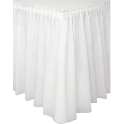 Unique Plastová stolová sukně bílá – 74 × 426 cm Unique Plastová stolová sukně bílá – 74 × 426 cm