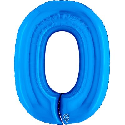 Grabo Balloons Foliová číslice - modrá 0, 102 cm Grabo Balloons Foliová číslice - modrá 0, 102 cm