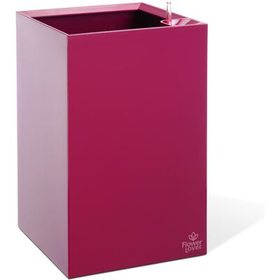 Plastkon Samozavlažovací květináč Cubico 27x27x42 cm, fialový Plastkon Samozavlažovací květináč Cubico 27x27x42 cm, fialový