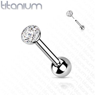 Cartilage piercing TITAN, 1,2 x 8 mm (3 mm) Cartilage piercing TITAN, 1,2 x 8 mm (3 mm)