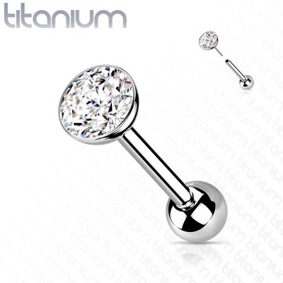 Cartilage piercing TITAN, 1,2 x 8 mm (5 mm) Cartilage piercing TITAN, 1,2 x 8 mm (5 mm)