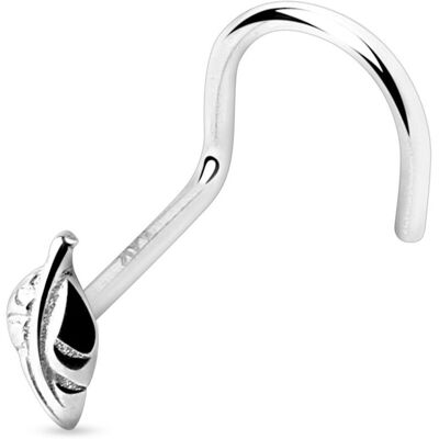 S4U Zlatý piercing do nosu - lístek, Au 585/1000 S4U Zlatý piercing do nosu - lístek, Au 585/1000