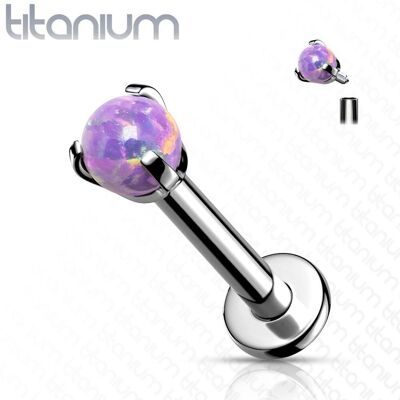 Piercing do brady - labreta titan (fialová) Piercing do brady - labreta titan (fialová)