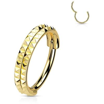Segment kruh s hroty - helix / cartilage / tragus piercing (1,2 x 10 mm) Segment kruh s hroty - helix / cartilage / tragus piercing (1,2 x 10 mm)