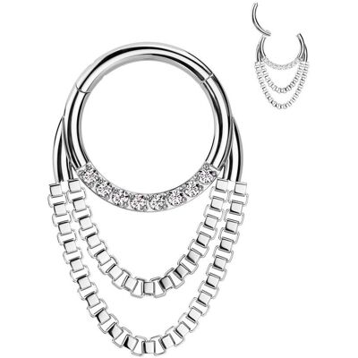 Piercing septum / helix / cartilage (1,2 x 10 mm) Piercing septum / helix / cartilage (1,2 x 10 mm)