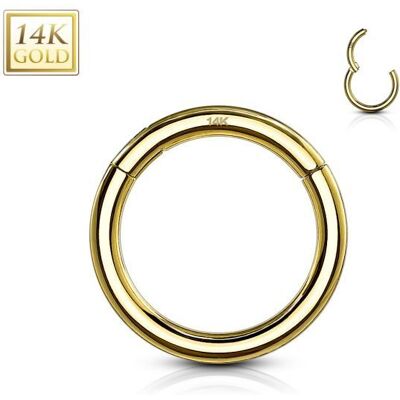 Zlatý piercing - segment kruh, Au 585/1000 (1 x 8 mm) Zlatý piercing - segment kruh, Au 585/1000 (1 x 8 mm)