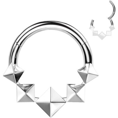 Segment kruh - helix / cartilage / tragus / septum piercing TITAN, 1,2 x 8 mm Segment kruh - helix / cartilage / tragus / septum piercing TITAN, 1,2 x 8 mm