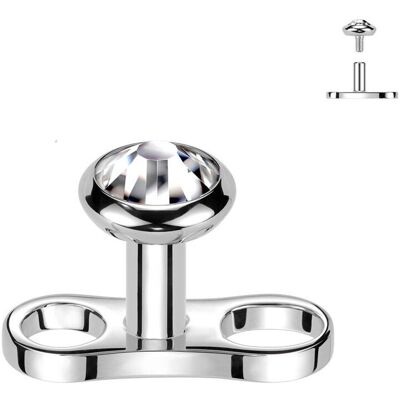 Kompletní microdermal piercing TITAN, 1,6mm (3 mm) Kompletní microdermal piercing TITAN, 1,6mm (3 mm)
