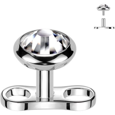 Kompletní microdermal piercing TITAN, 1,6mm (5 mm) Kompletní microdermal piercing TITAN, 1,6mm (5 mm)