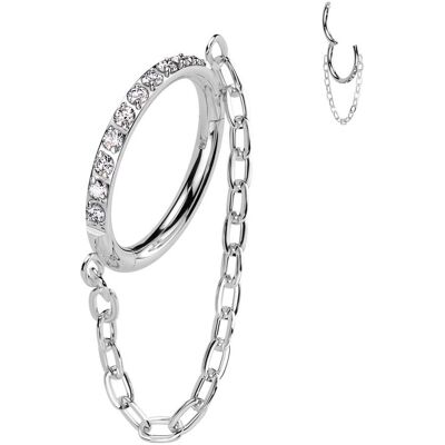Segment kruh helix / cartilage / tragus / septum piercing TITAN (1,2 x 8 mm) Segment kruh helix / cartilage / tragus / septum piercing TITAN (1,2 x 8 mm)